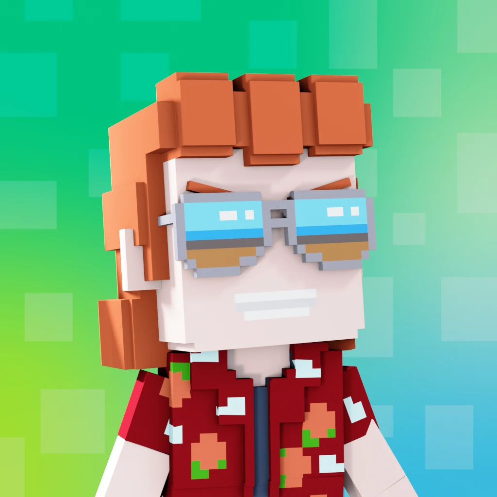 Pirate #3976 voxel render