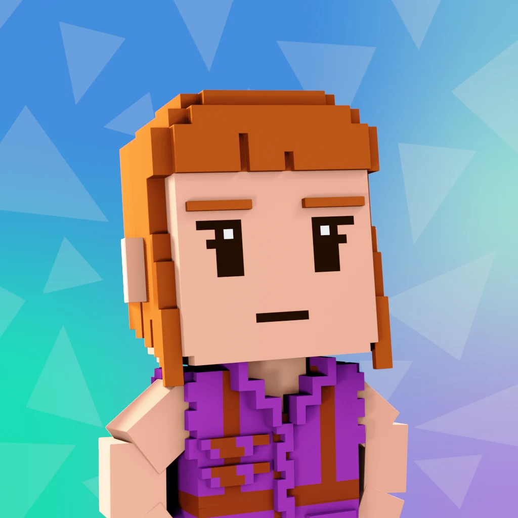 Pirate #398 voxel render