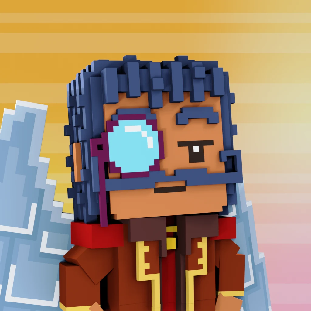 Pirate #3981 voxel render