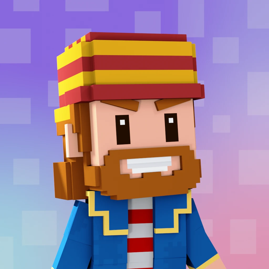 Pirate #3982 voxel render