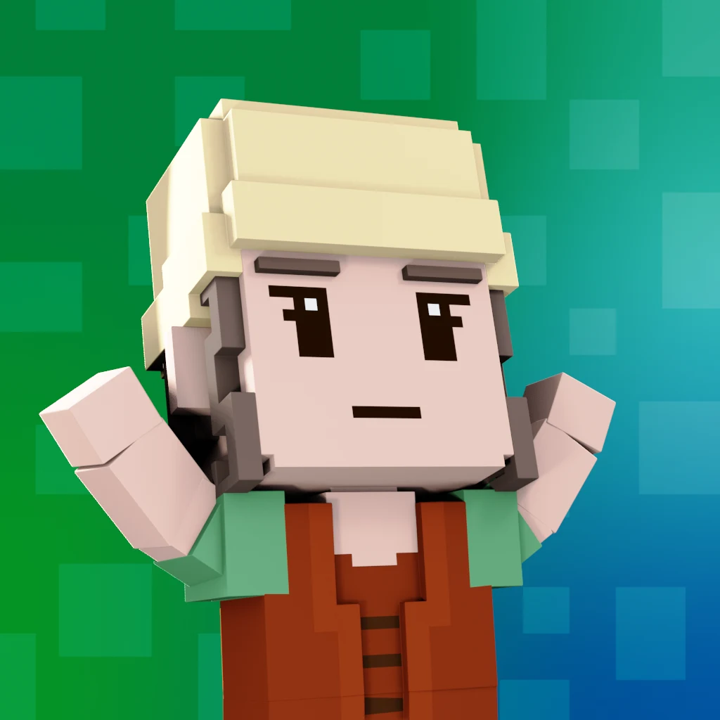 Pirate #3983 voxel render
