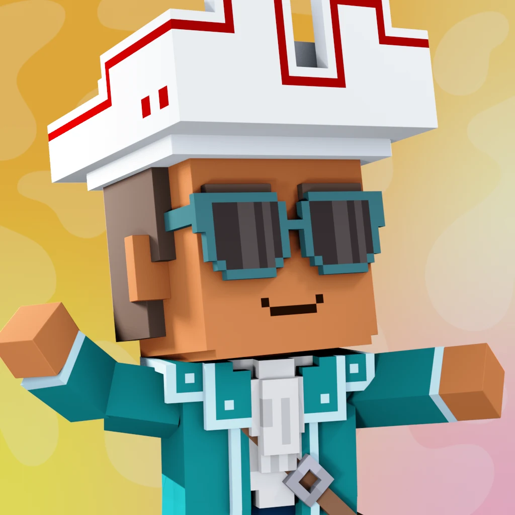 Pirate #3985 voxel render