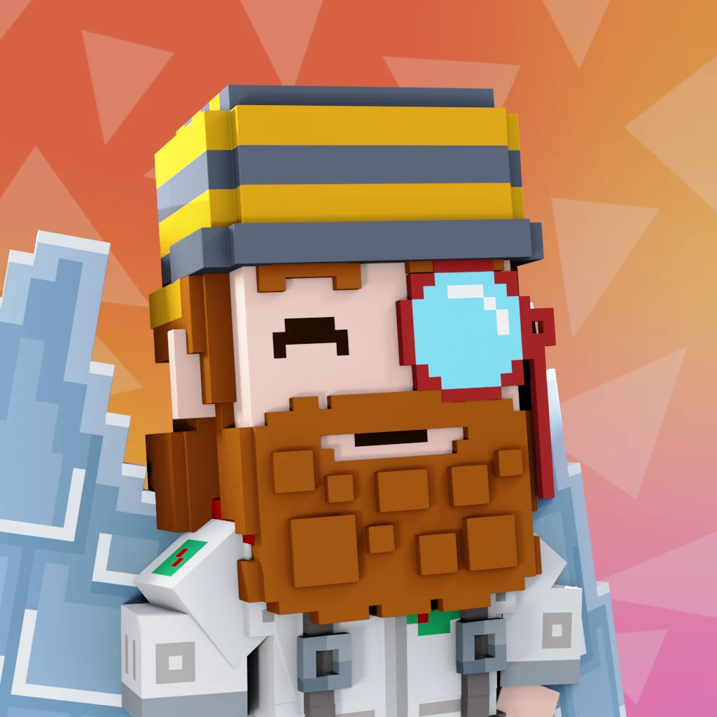 Pirate #3986 voxel render