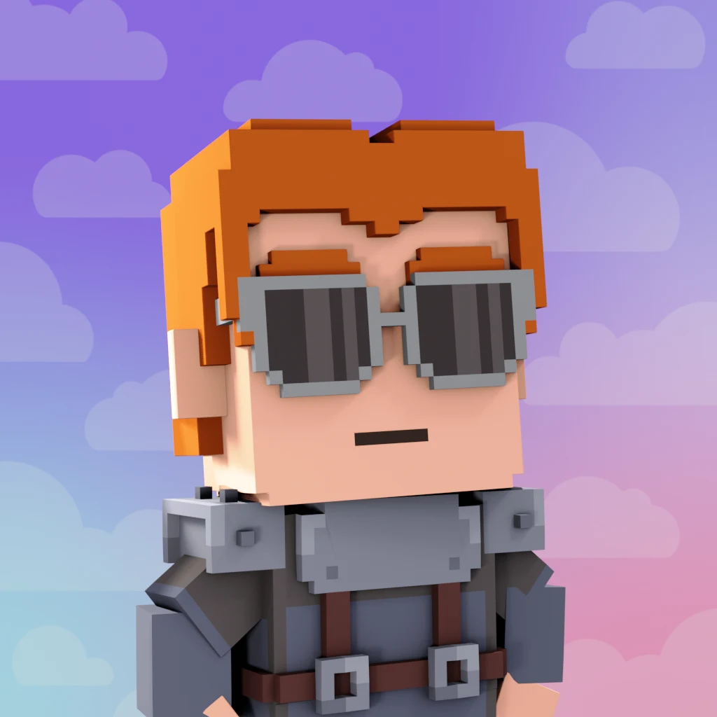 Pirate #3987 voxel render