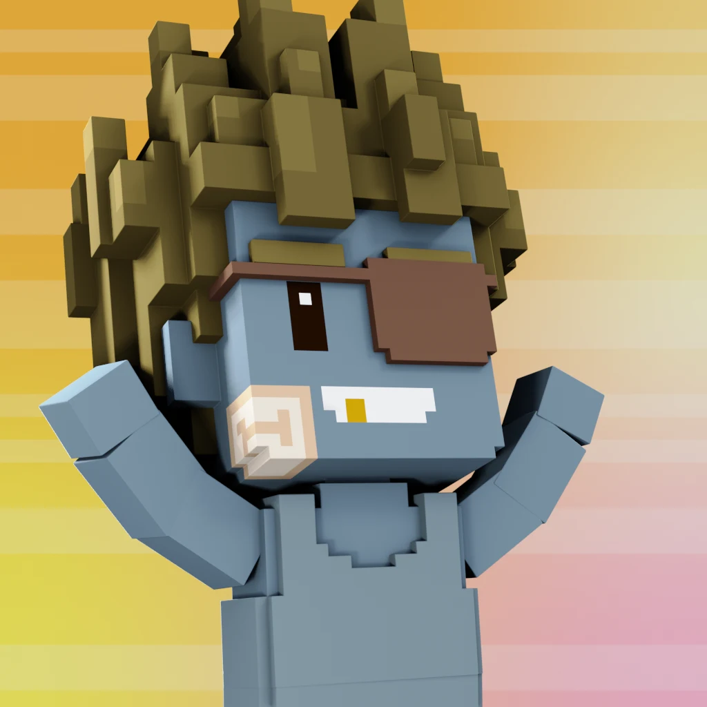 Pirate #3989 voxel render