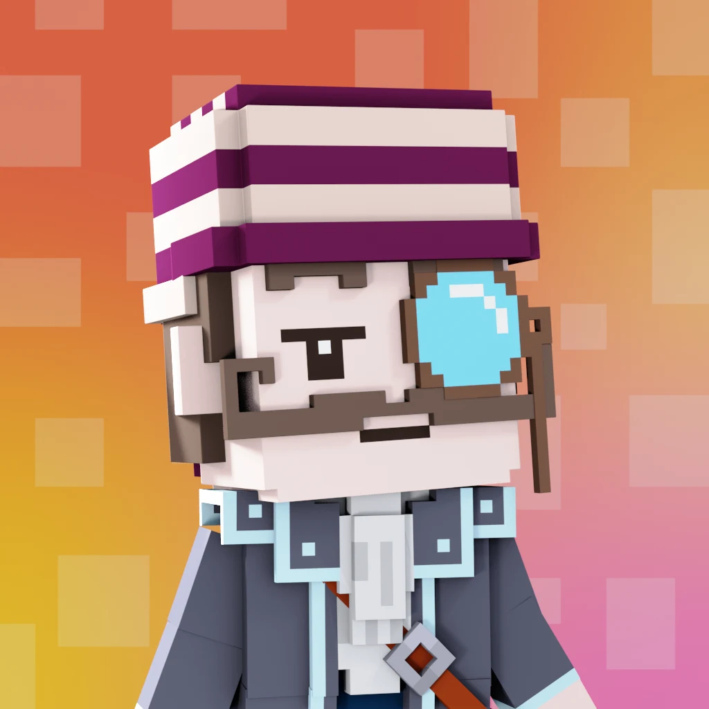 Pirate #399 voxel render