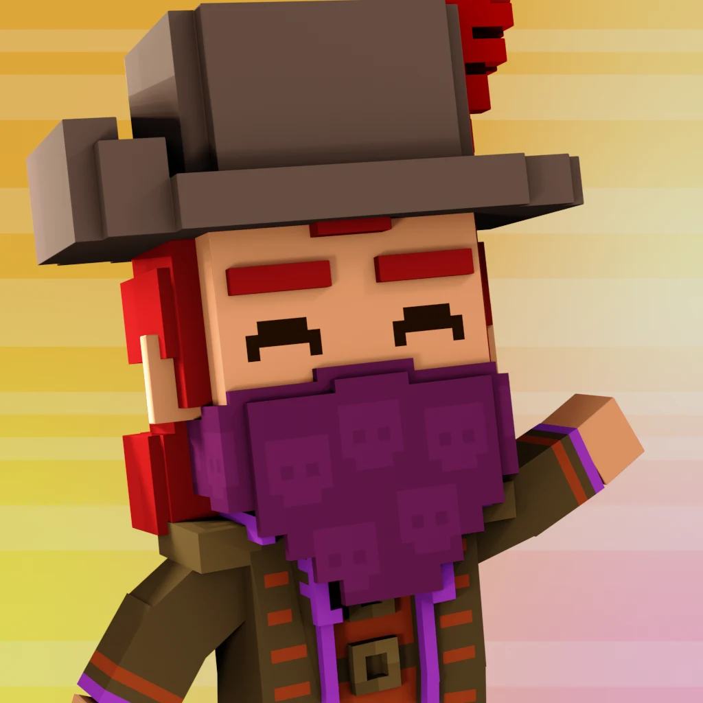 Pirate #3991 voxel render