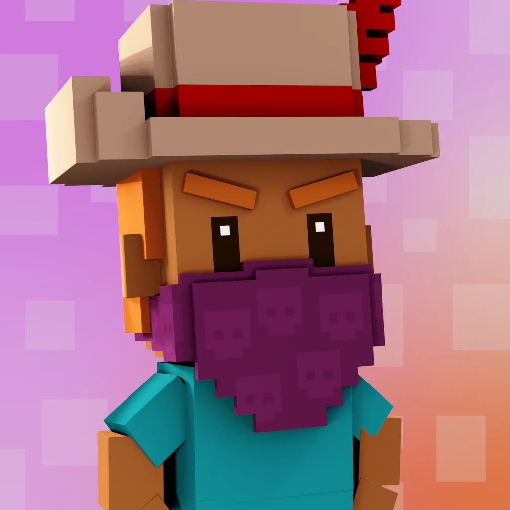 Pirate #3995 voxel render