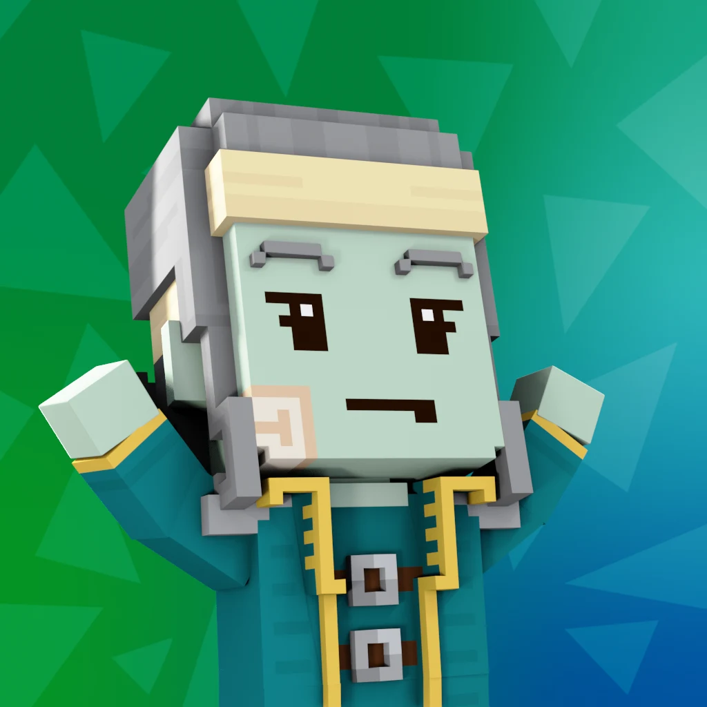 Pirate #3996 voxel render