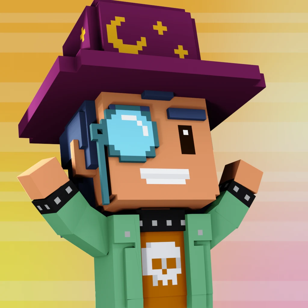 Pirate #3998 voxel render
