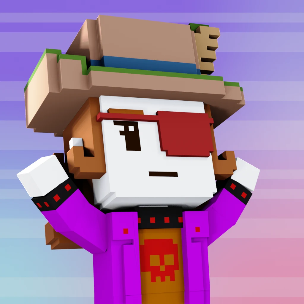 Pirate #4 voxel render
