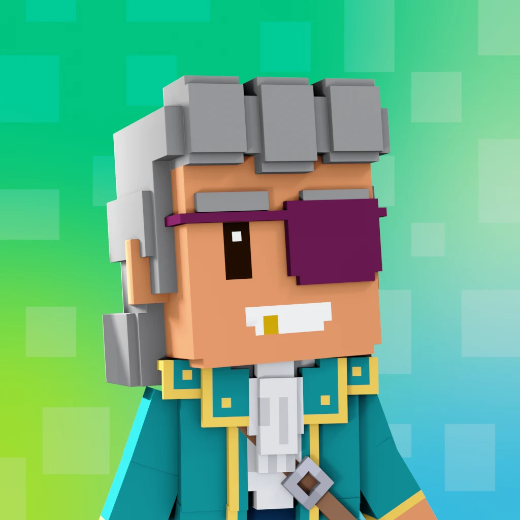 Pirate #4001 voxel render