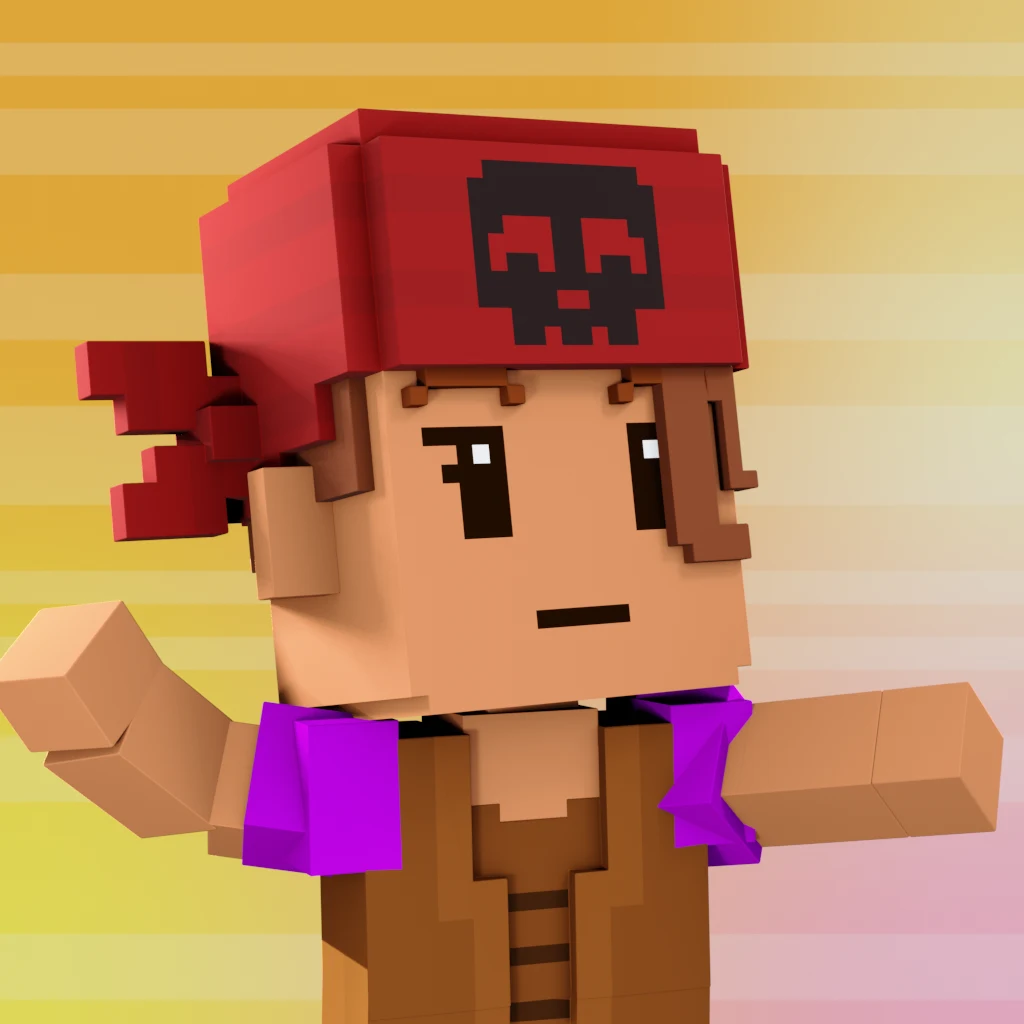 Pirate #4002 voxel render