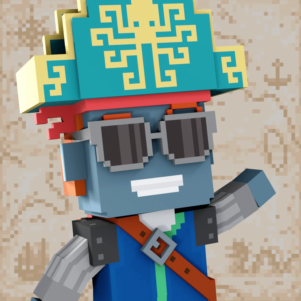 Pirate #4005 voxel render