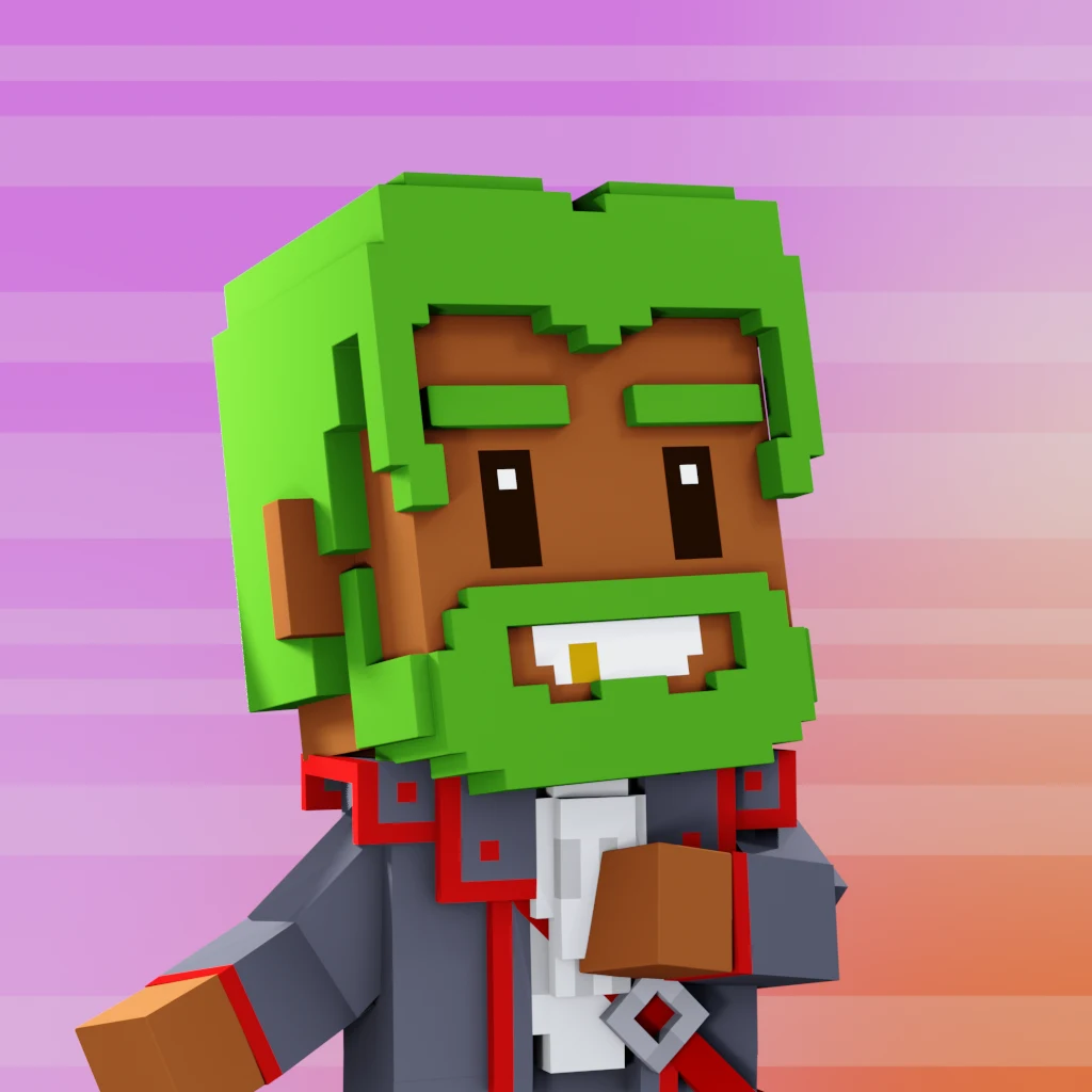 Pirate #4008 voxel render