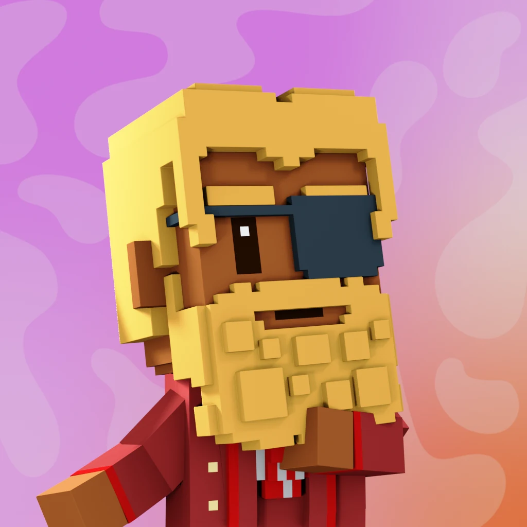 Pirate #4011 voxel render