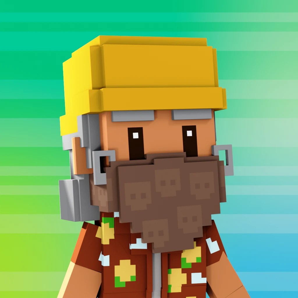 Pirate #4012 voxel render