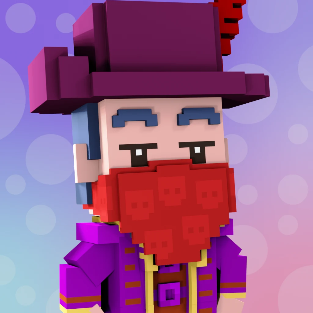 Pirate #4020 voxel render