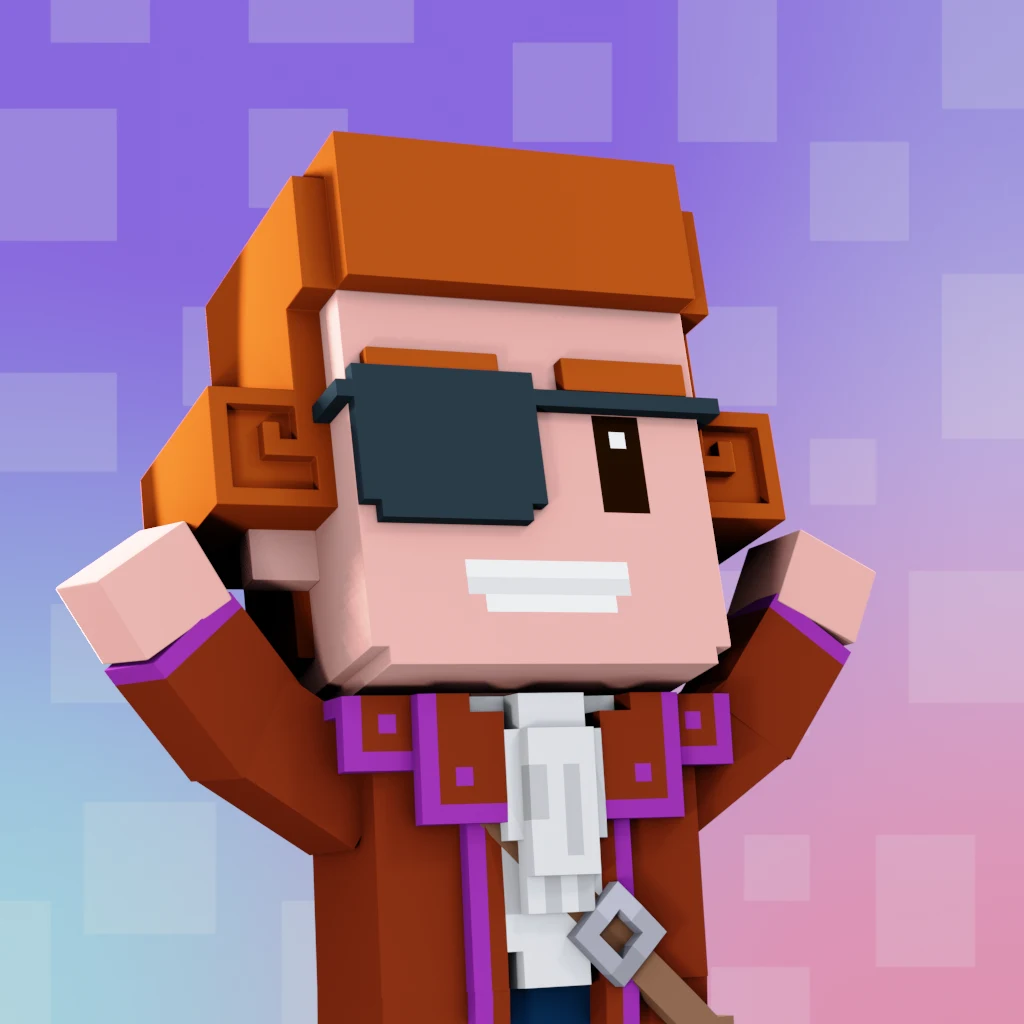 Pirate #4021 voxel render