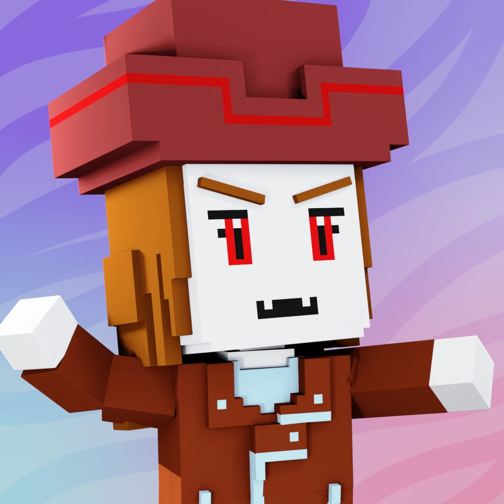 Pirate #4022 voxel render