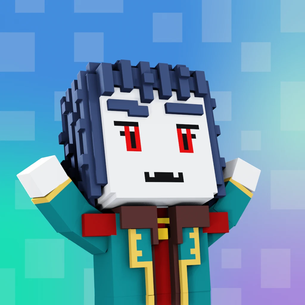 Pirate #4023 voxel render