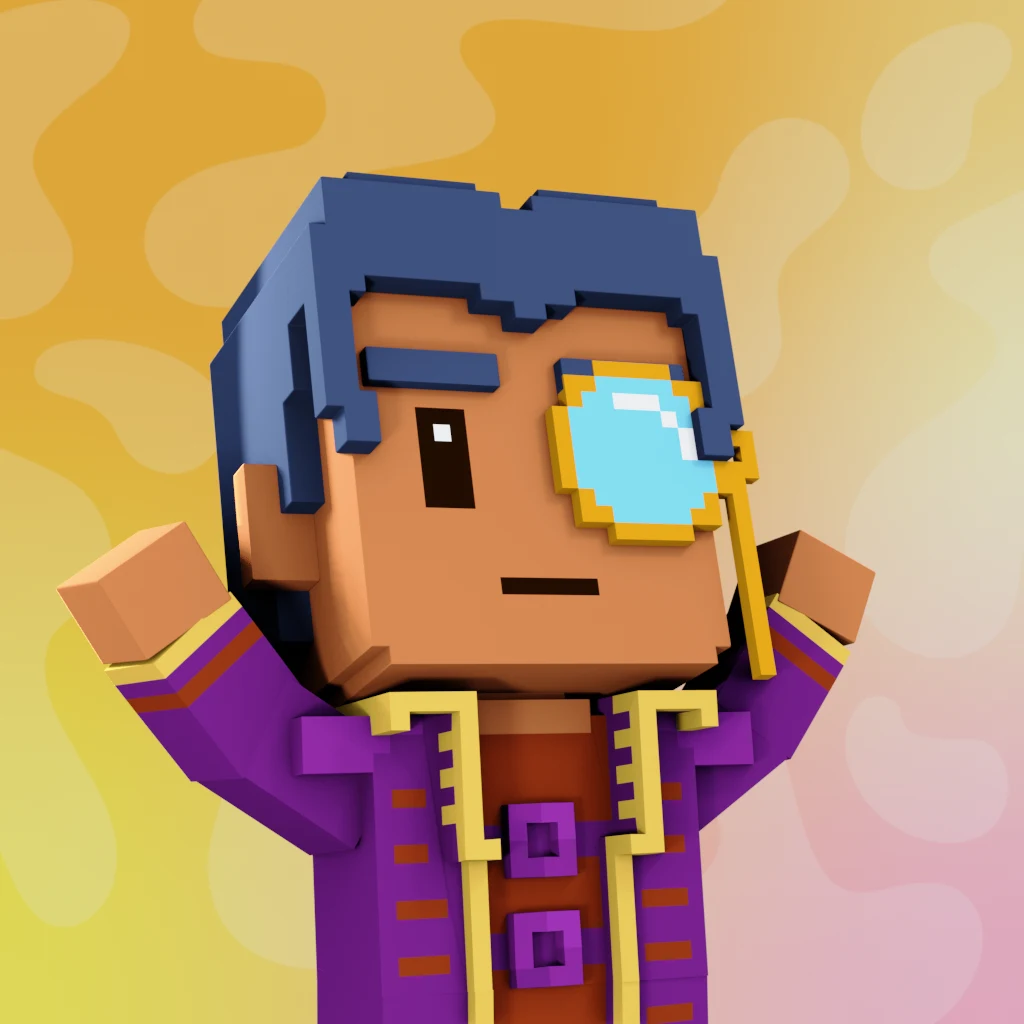 Pirate #4024 voxel render