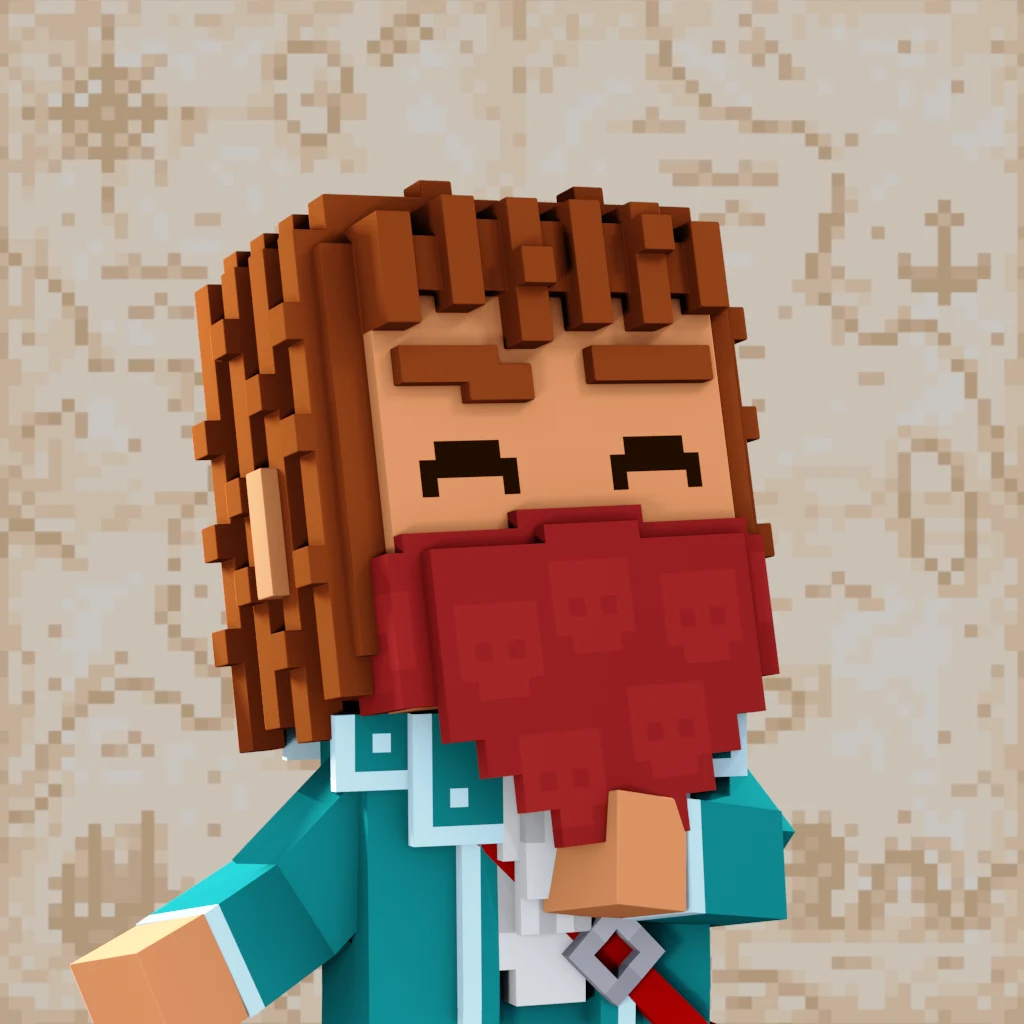 Pirate #4025 voxel render