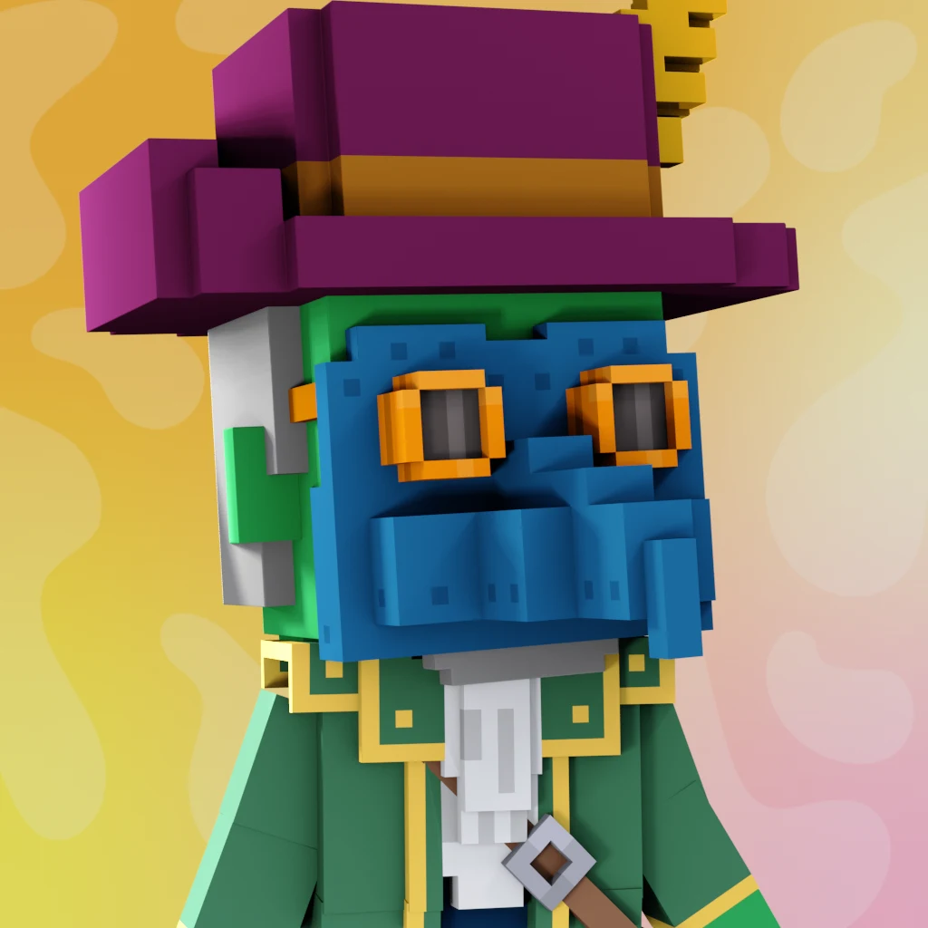 Pirate #4029 voxel render