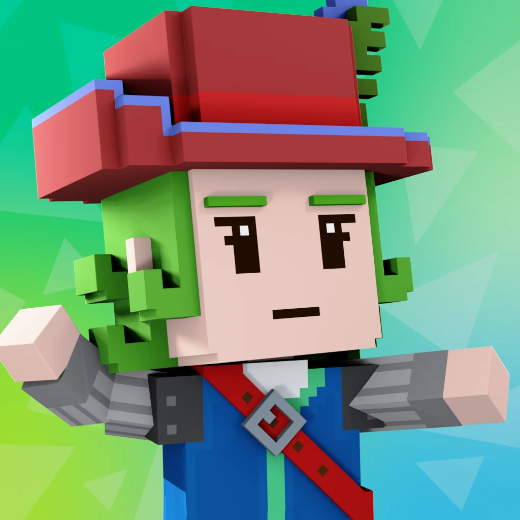 Pirate #4033 voxel render