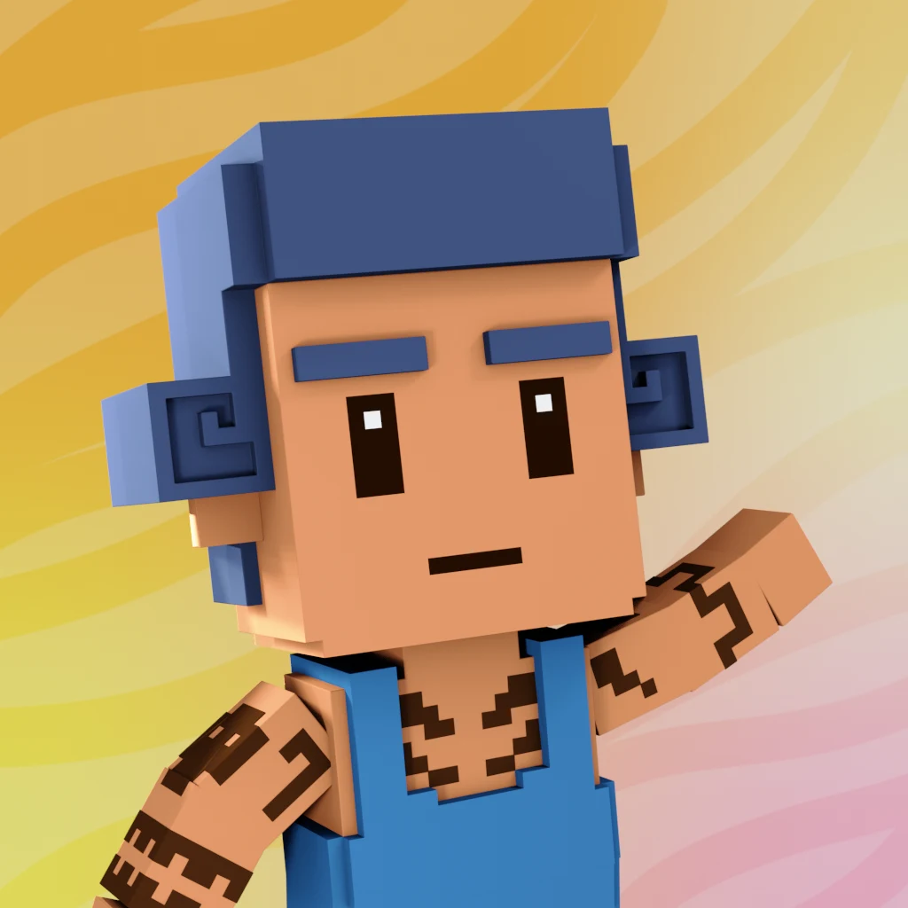 Pirate #4036 voxel render