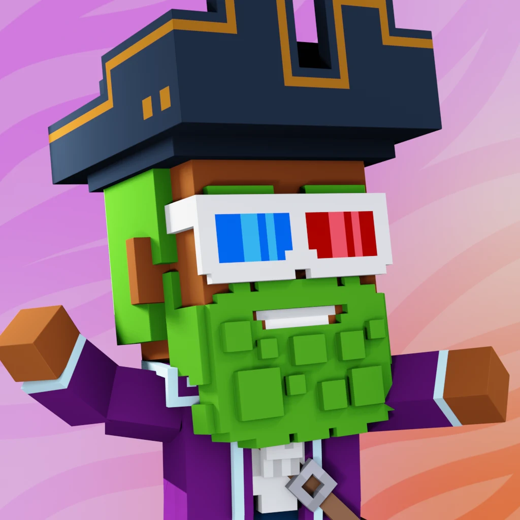 Pirate #4037 voxel render