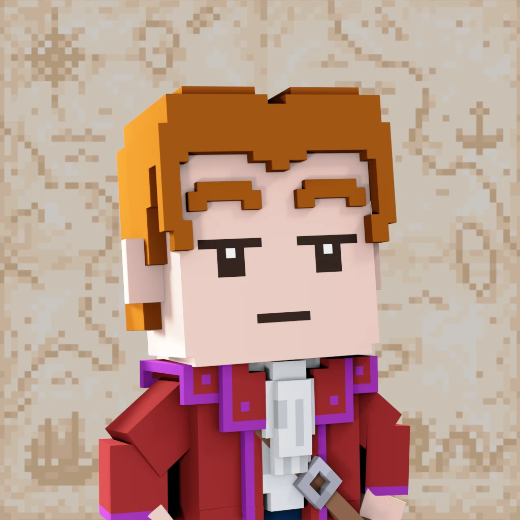 Pirate #4048 voxel render