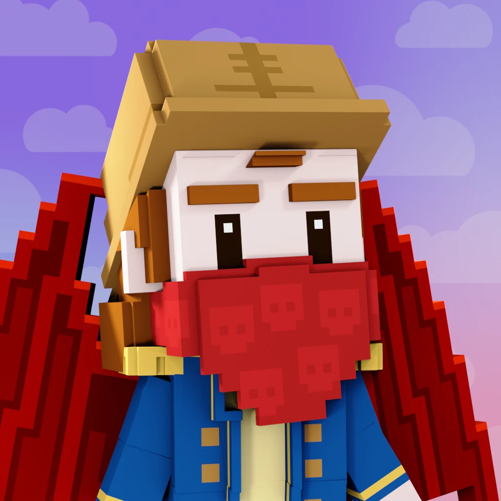Pirate #405 voxel render