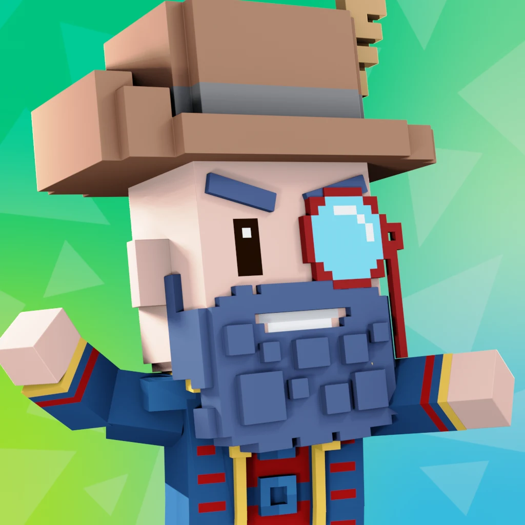 Pirate #4053 voxel render