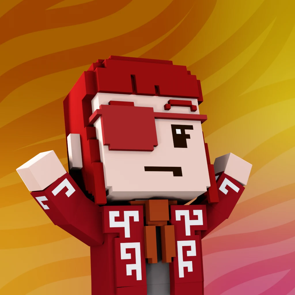 Pirate #4054 voxel render