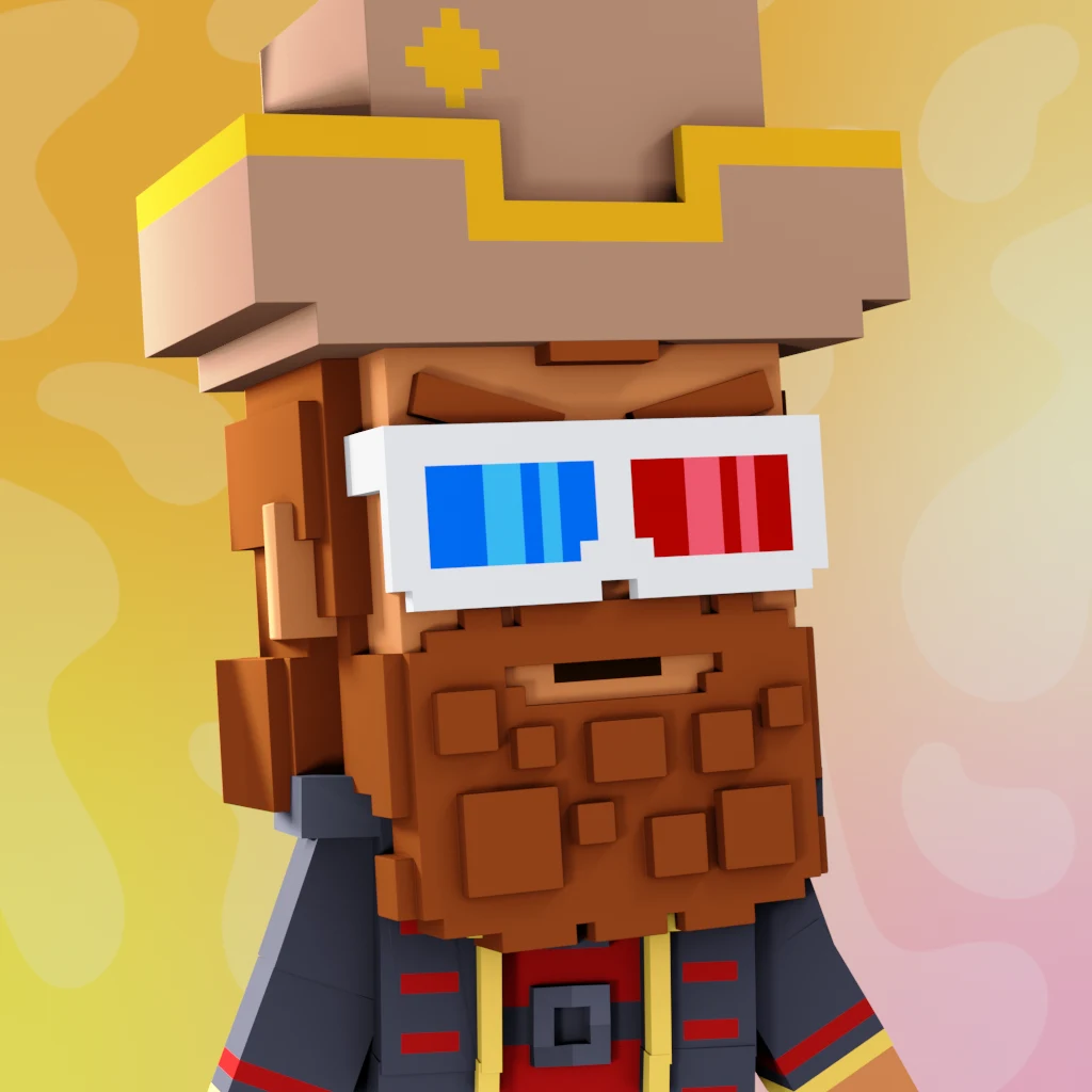 Pirate #4057 voxel render