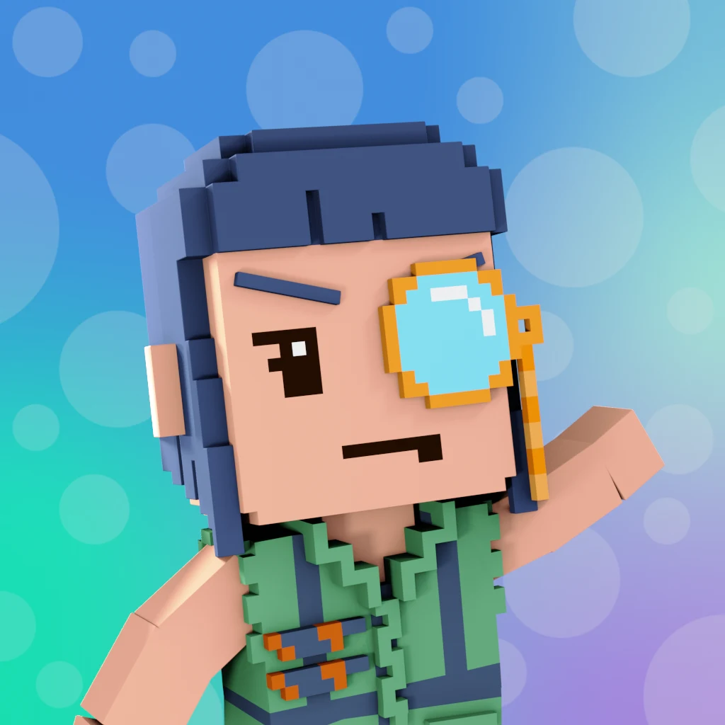 Pirate #4058 voxel render