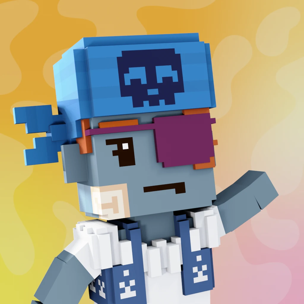Pirate #4062 voxel render
