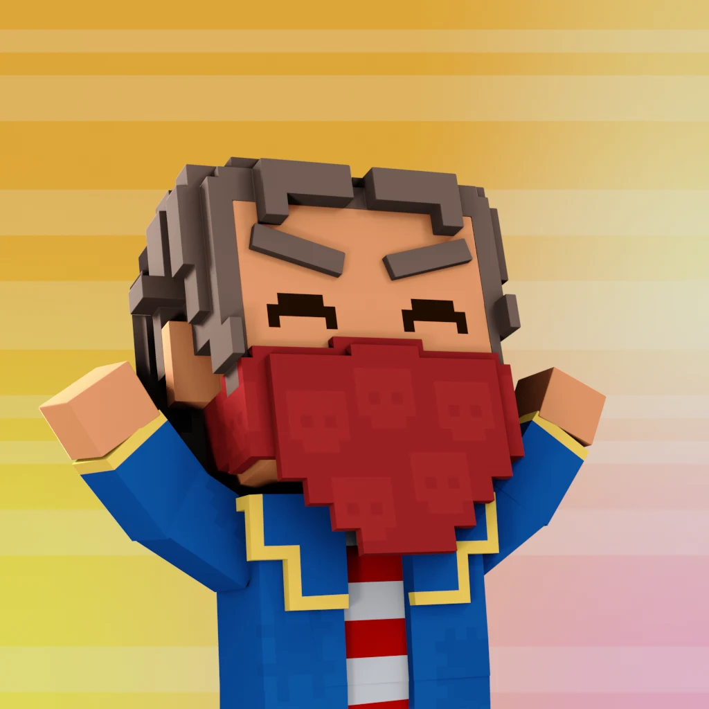 Pirate #4066 voxel render