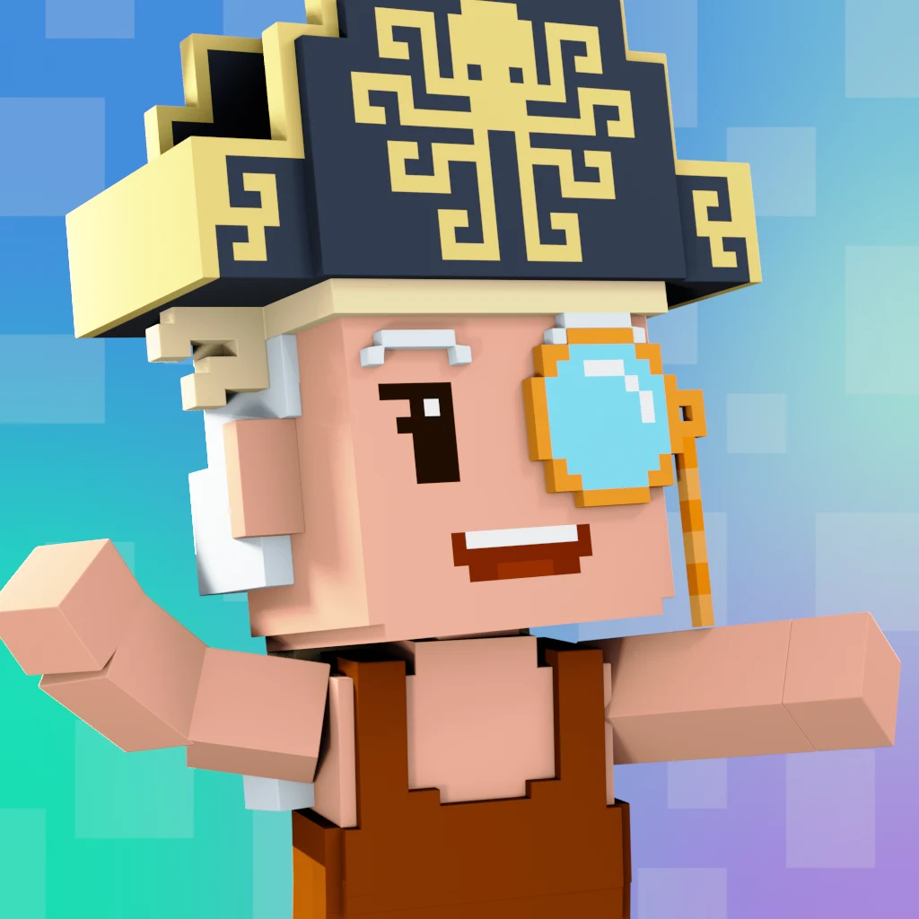 Pirate #4069 voxel render