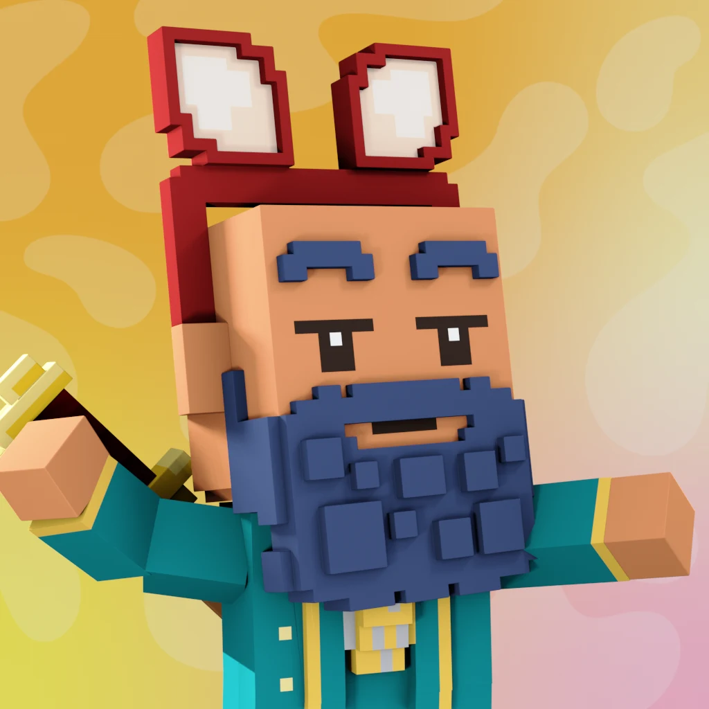 Pirate #4074 voxel render