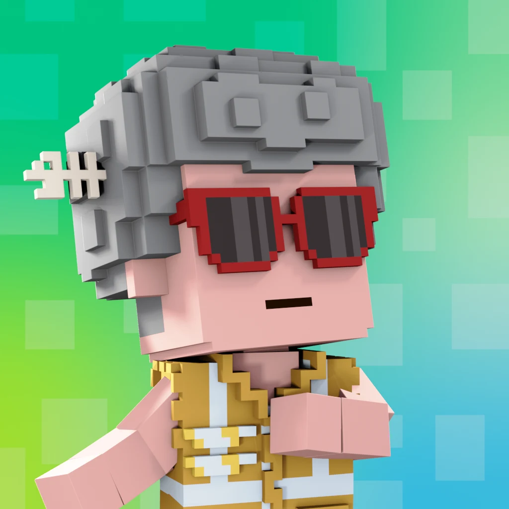 Pirate #4077 voxel render