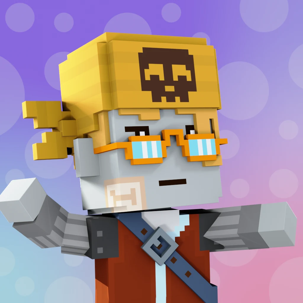 Pirate #4082 voxel render