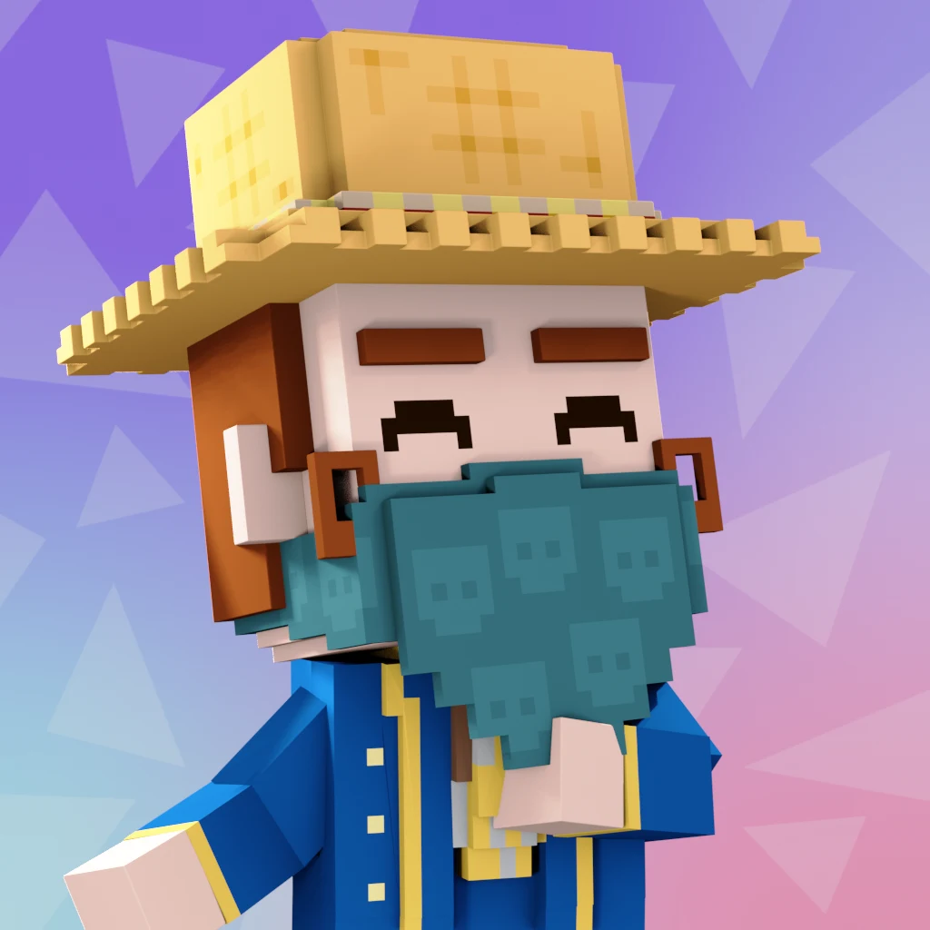 Pirate #4085 voxel render