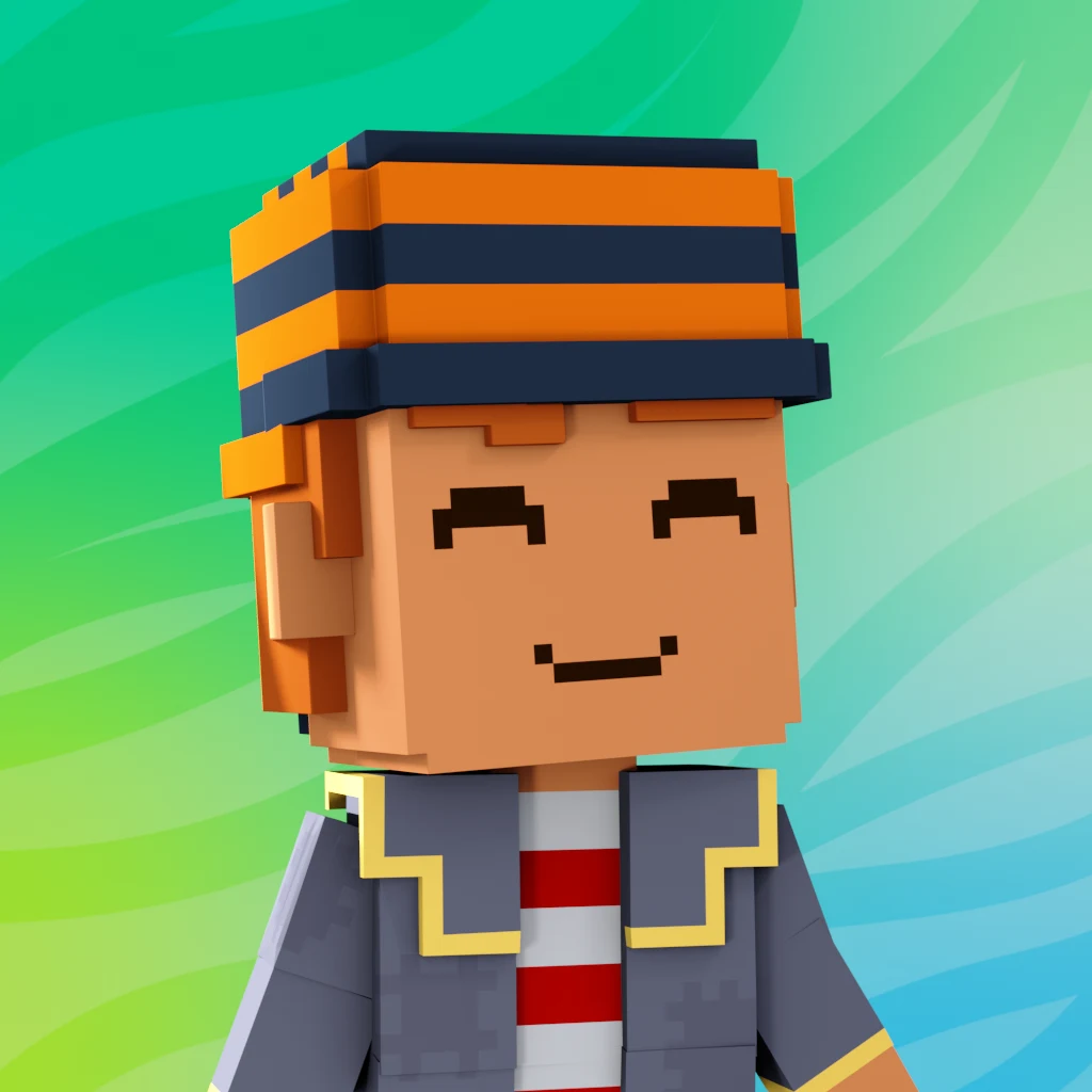 Pirate #4086 voxel render