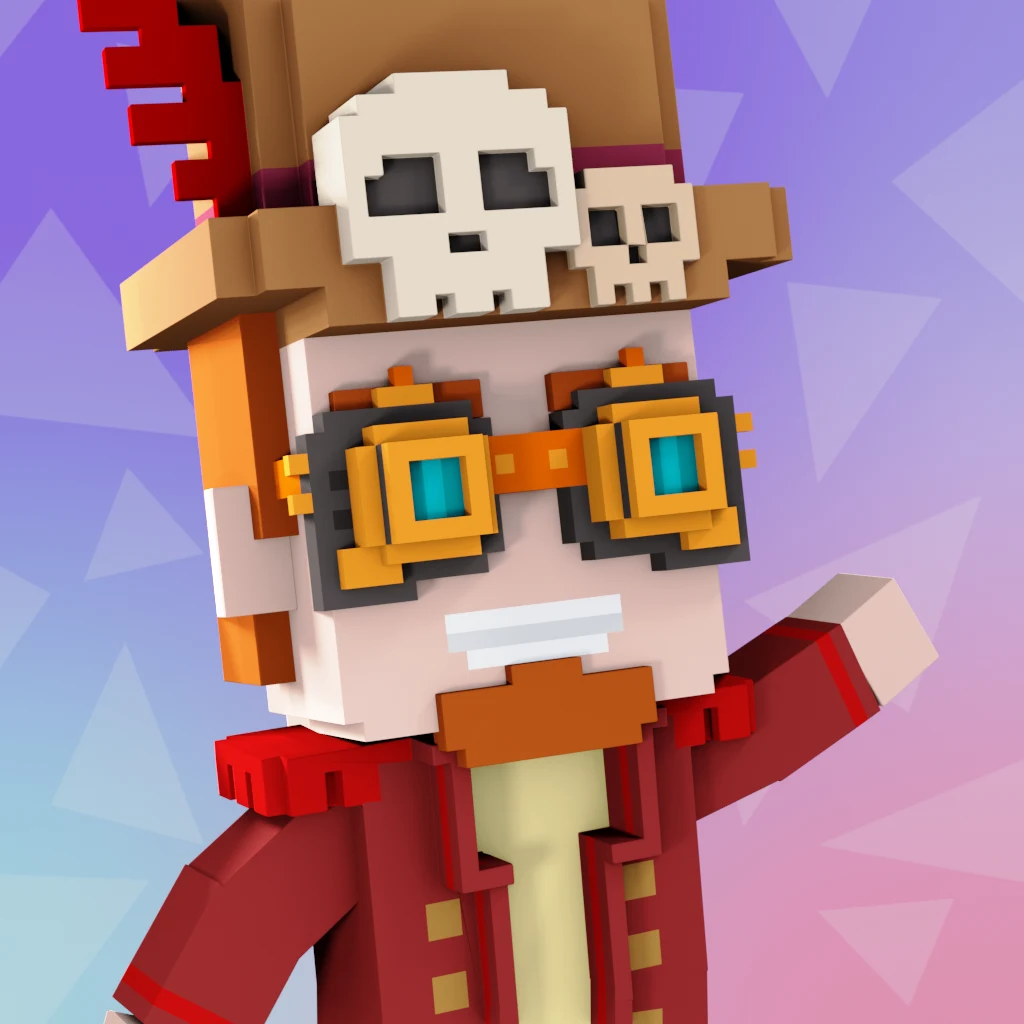 Pirate #4087 voxel render
