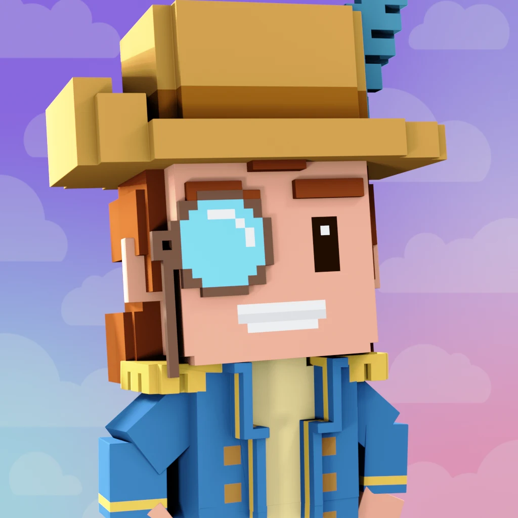 Pirate #4088 voxel render