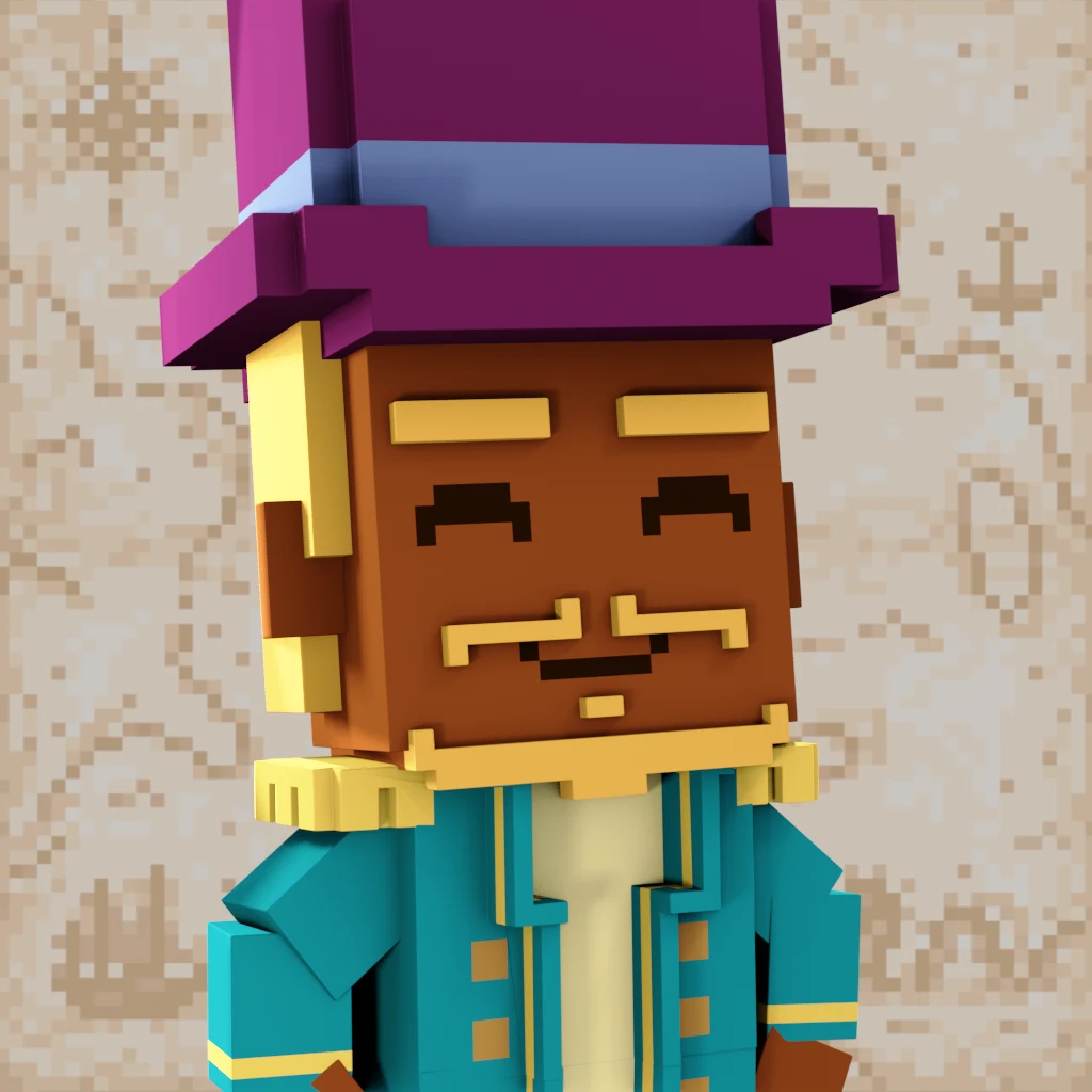 Pirate #4089 voxel render