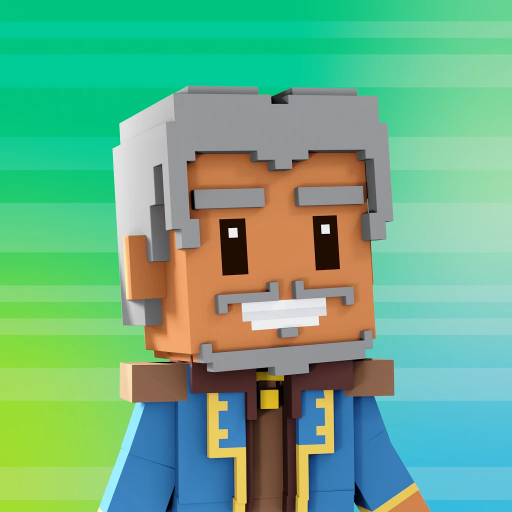 Pirate #4091 voxel render