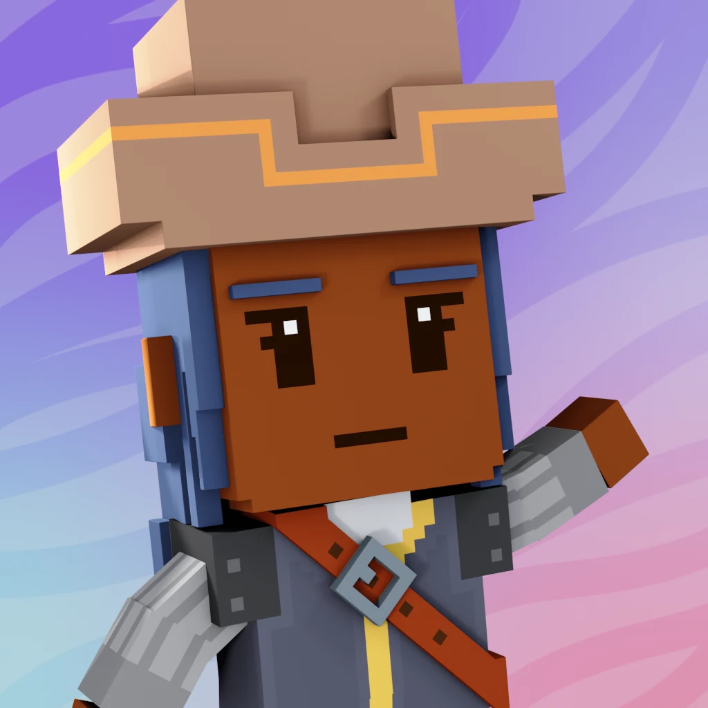 Pirate #4093 voxel render